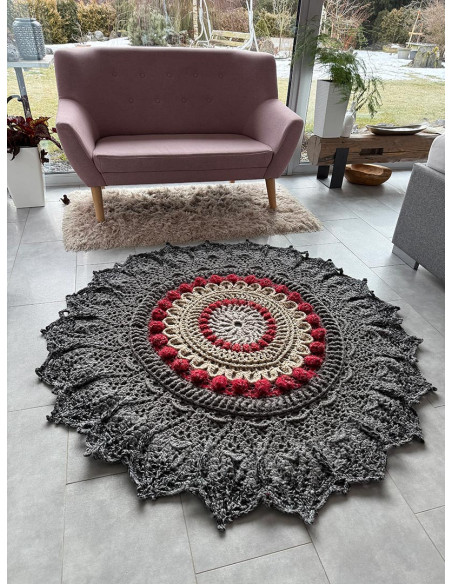 Koberec - Vločka - průměr 165cm